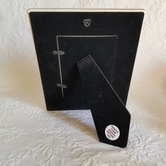 Pier 1 Imports Picture Frame Ceramic Swirly Rose Motif Desk or Wall Mount - Picture 4 of 6